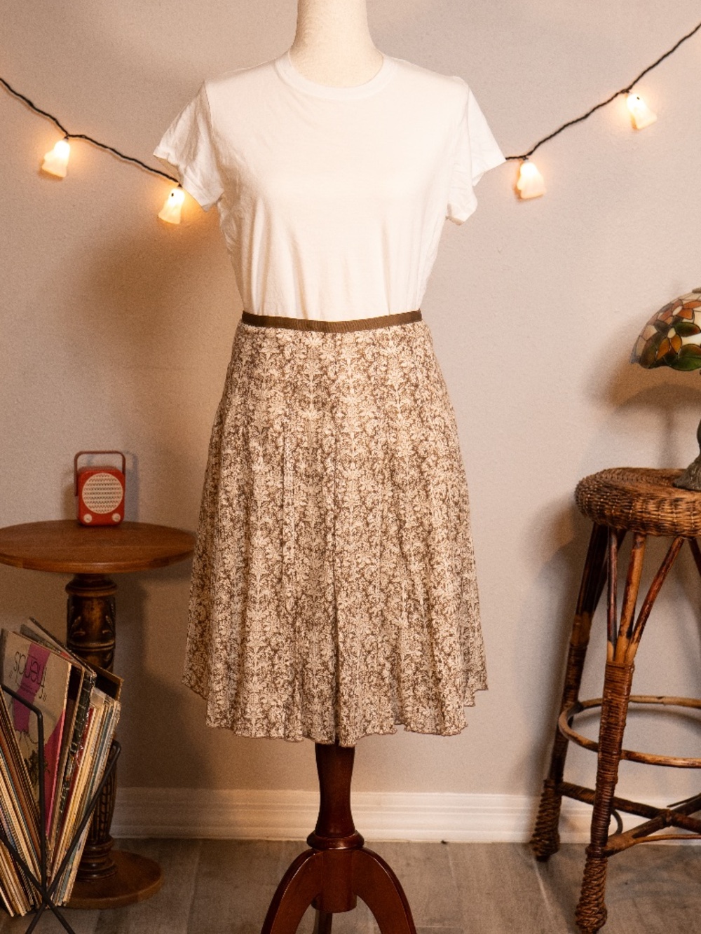 Liz Claiborne Women's White and Cream Skirt